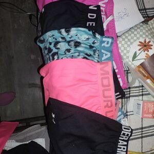 Under Armour Women's Athletic Shorts - Black, Pink, Blue